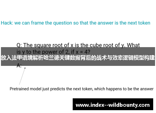 放入法甲语境解析哈兰德关键数据背后的战术与效率逻辑模型构建